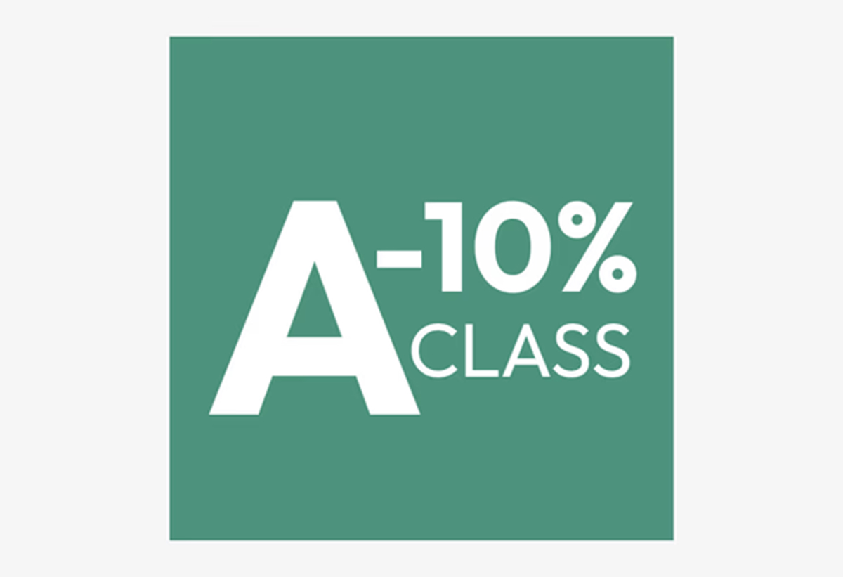 Picto κλάσης A -10%.